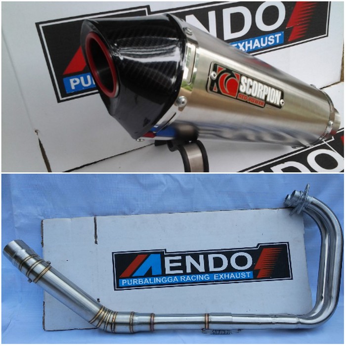 Knalpot Racing Scorpion Titan Fullsystem Ninja 250 R/Fi