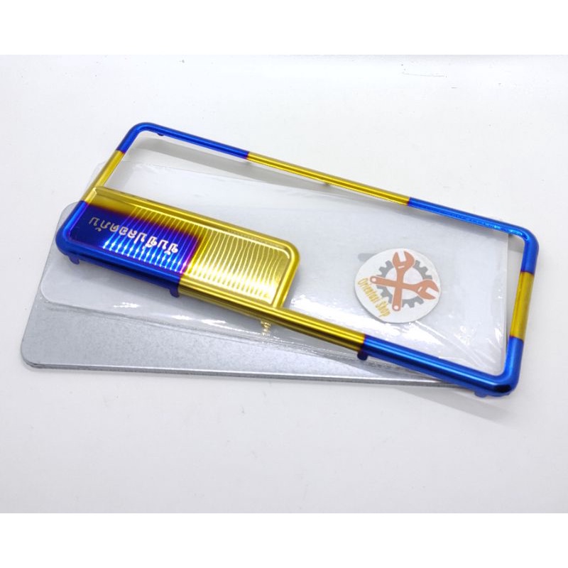 TEMPAT PLAT NOMOR MOTOR/BINGKAI PLAT NOMOR TWOTONE PLAT BINGKAI TWO-TONE(1PCS)