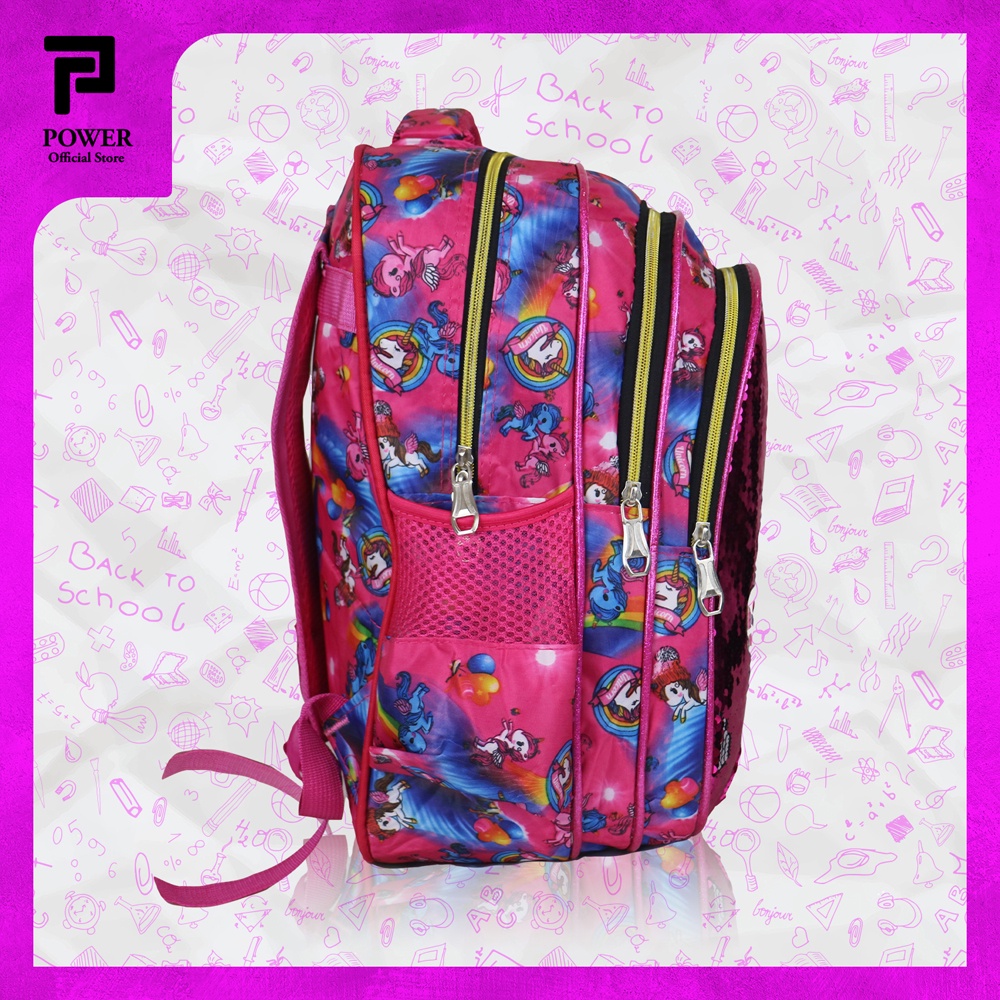 Unicorn Tas Anak Perempuan Ransel Sekolah SD Import Tas Anak Karakter LOL - Kids Backpack School Import