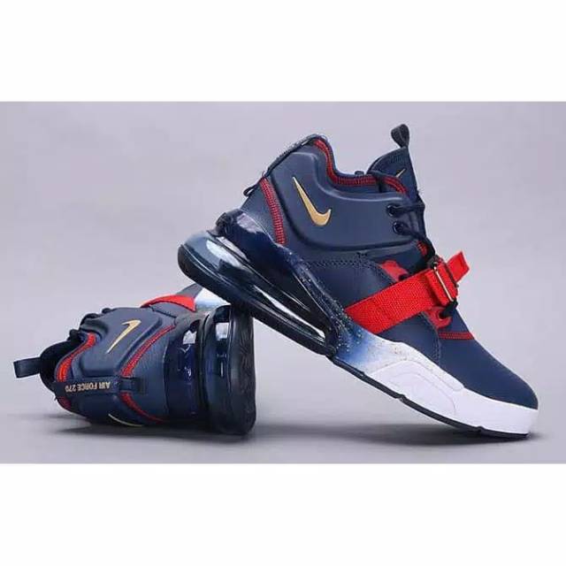 NIKE AIR FORCE 270 OLYMPIC OBSIDIAN NAVY BLUE  PERFECT KICK ORI