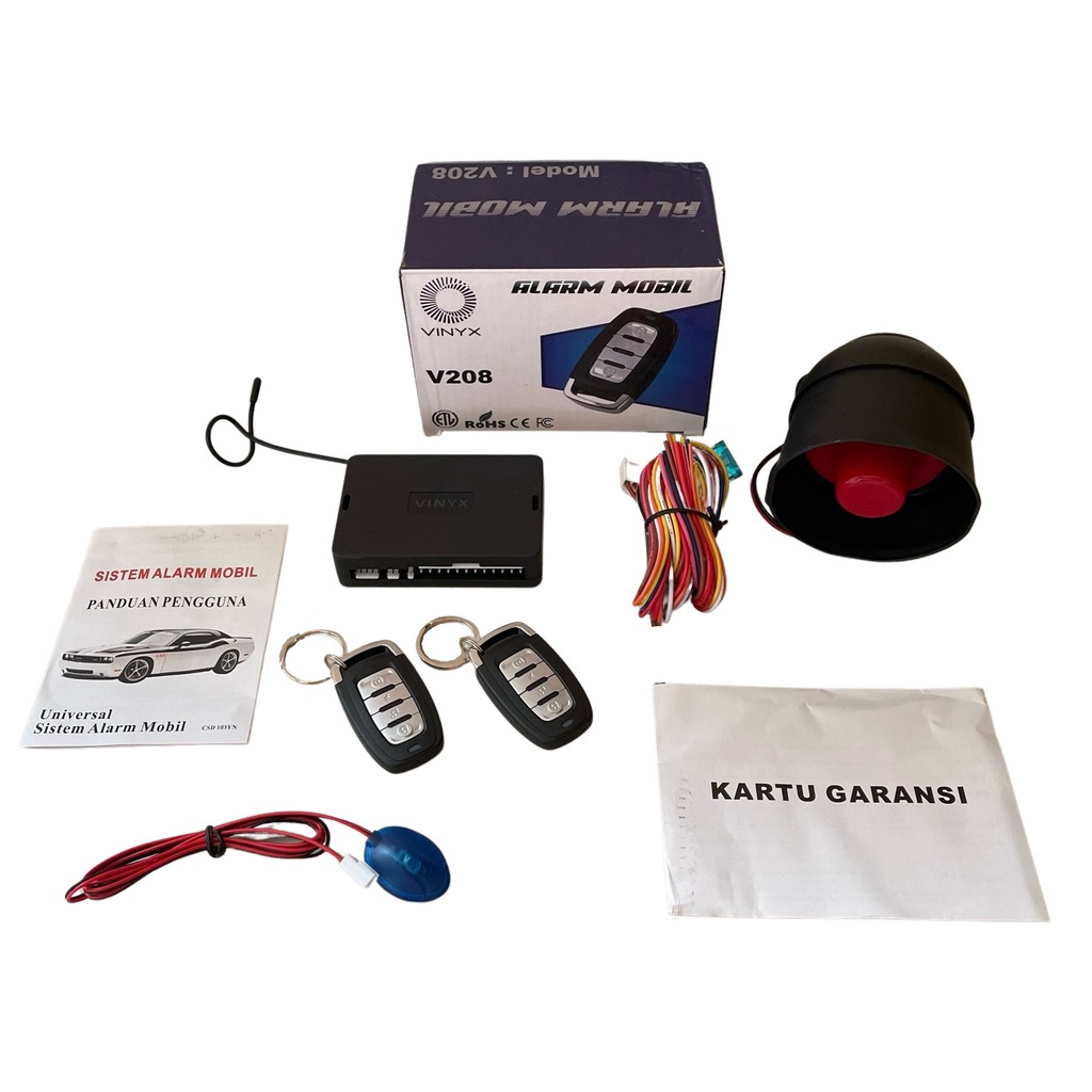 Alarm Mobil Premium Quality Alarm Mobil Merk Vinyx V208 Universal Grade A+