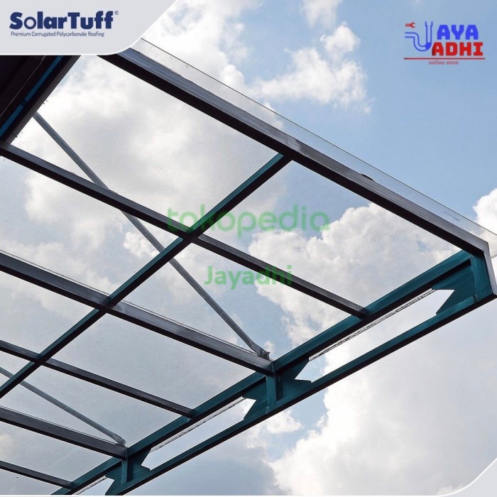 Solartuff 3mm Solar Flat Atap Bening Transparan Impralon