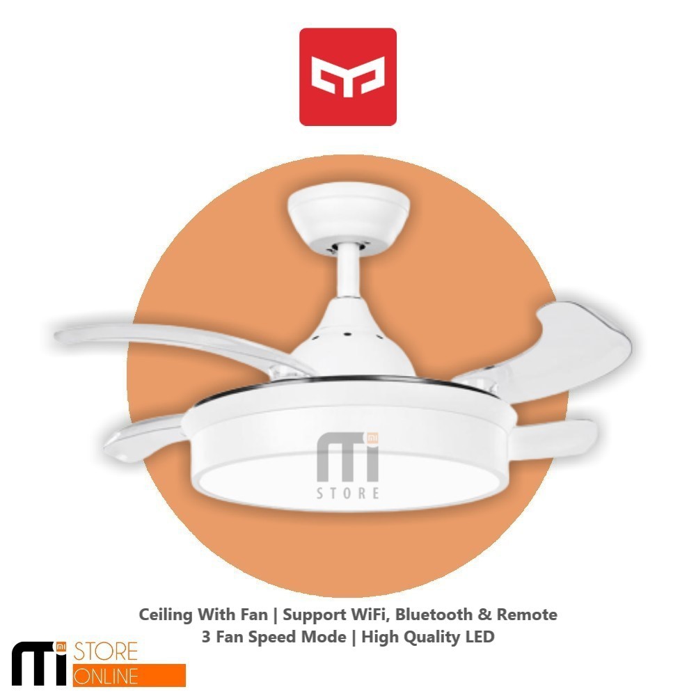 Jual YEELIGHT Smart LED Ceiling Fan Acrylic Light Lamp Lampu Kipas