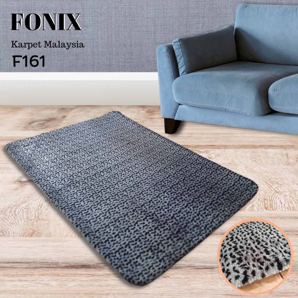 Jual Karpet Busa FONIX Malaysia Lembut Anti Slip 100 x 150 Minimalis ...