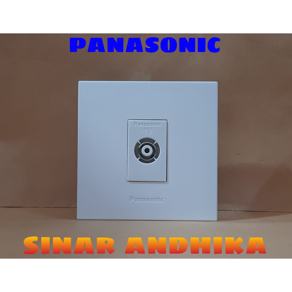 MODUL / JACK TV + FRAME PUTIH STYLE E PANASONIC WESJ 78019W+WEJ 2501