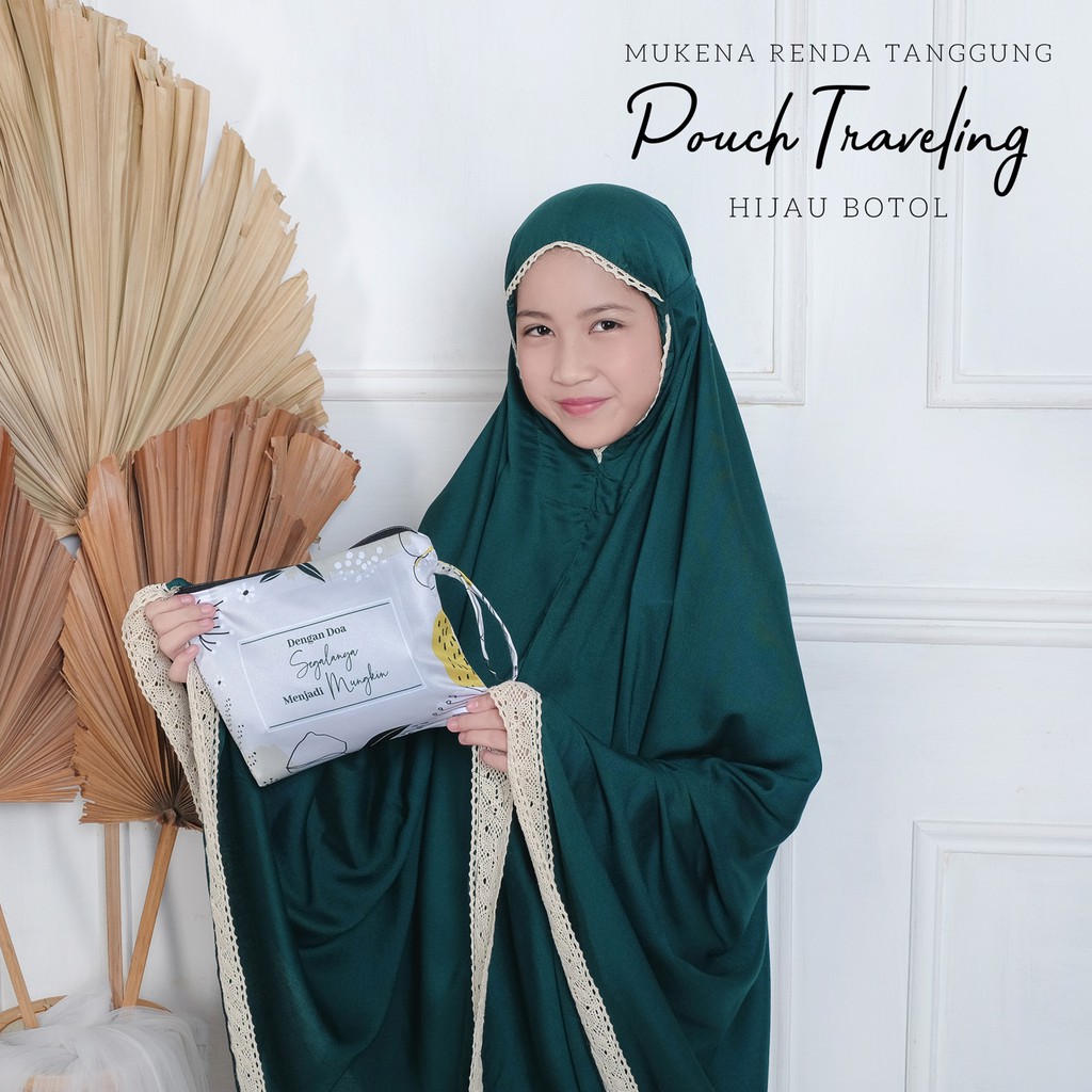 PUSAT MUKENA TASIK - MUKENA RAYON ANAK TANGGUNG TRAVELING POUCH 14-16 TAHUN