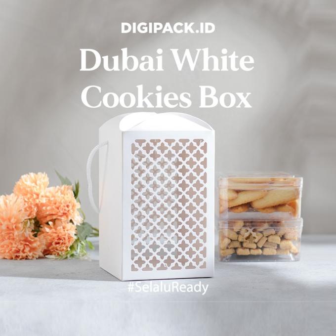 

[Digipack] Dubai White Cookies Box 11 x 11 x 17 | Kotak Hampers