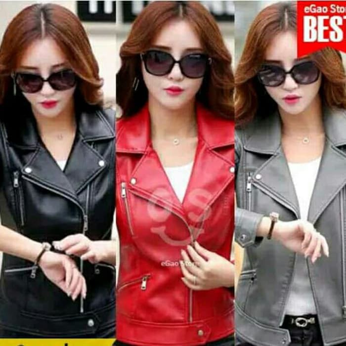 jaket kulit wanita , jaket kulit sintetis wanita , jaket kulit motor wanita