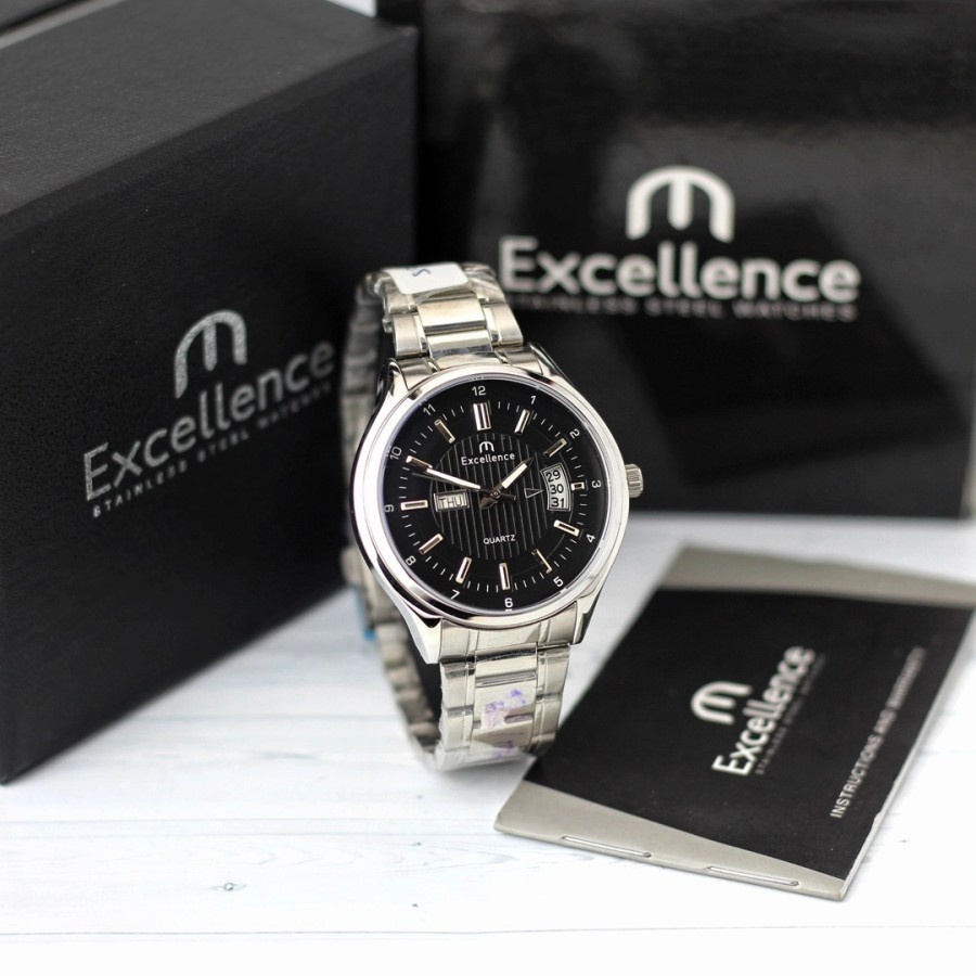 Jam Tangan Pria Excellence 8513 Original Quartz Analog