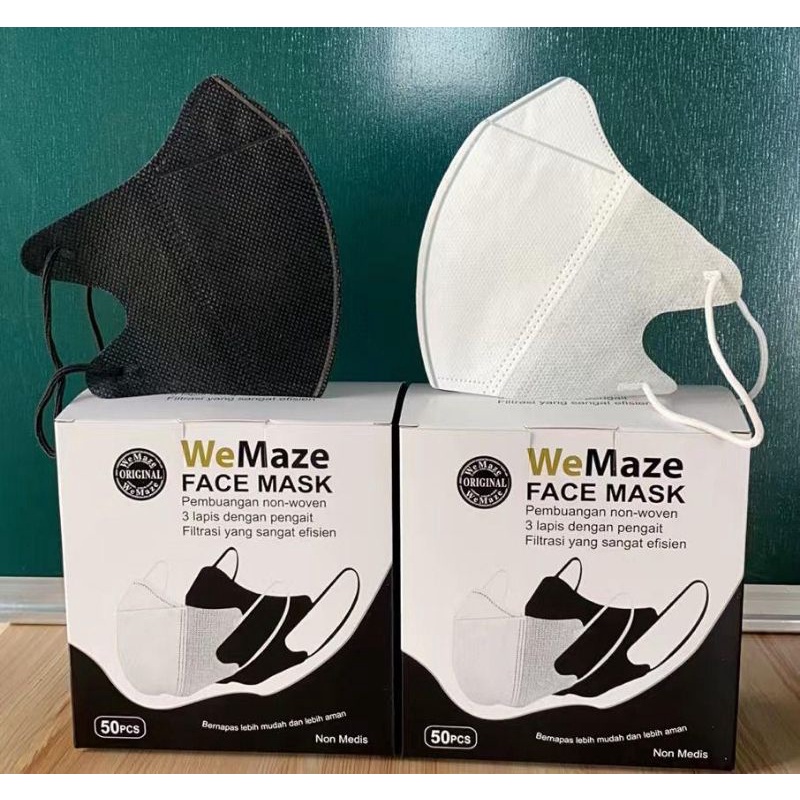 Face mask duckbill protective 3ply (50pc) premium mask garis seperti sensi/masker duckbil Y&B care-2