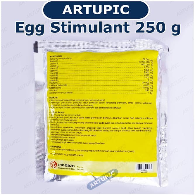 Egg Stimulant 250 gr Vitamin Multivitamin Pemacu Pemicu Produksi Telur