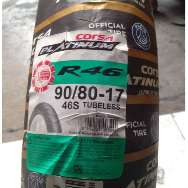 Ban luar corsa platinum 90/80-17