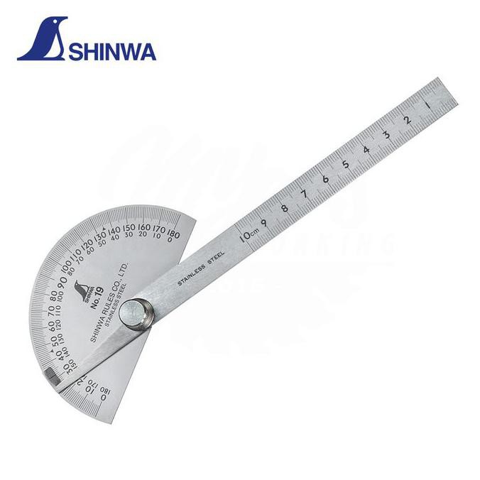 

SHINWA Protractor No.19 - Stainless Steel
