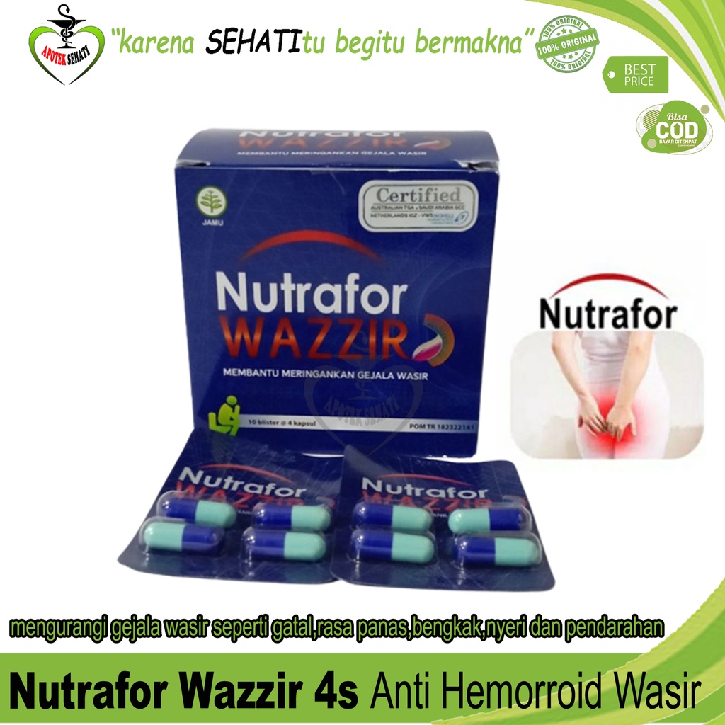 Nutrafor Wazzir Herbal Mengatasi Wazir Ambeien