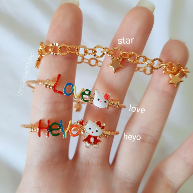 Gelang Xuping Bayi dan Anak lapis emas 18k kualitas premium