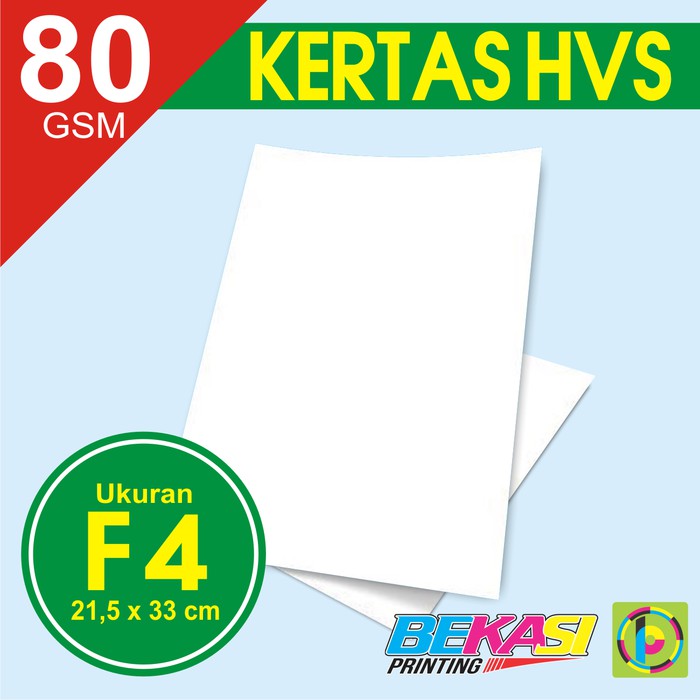 

Kertas Print Fotocopy - HVS Putih F4 80 gram - Putih