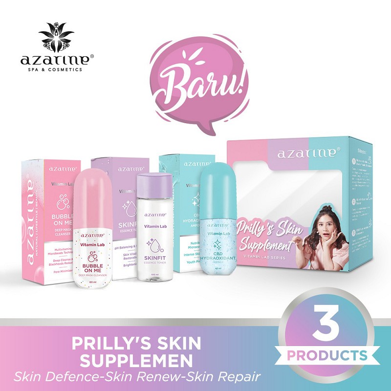 AZARINE Vitamin Lab  Series [Bubble On Me/ Skinfit Essence Toner/ CBD Hydraoxidant Ampule]