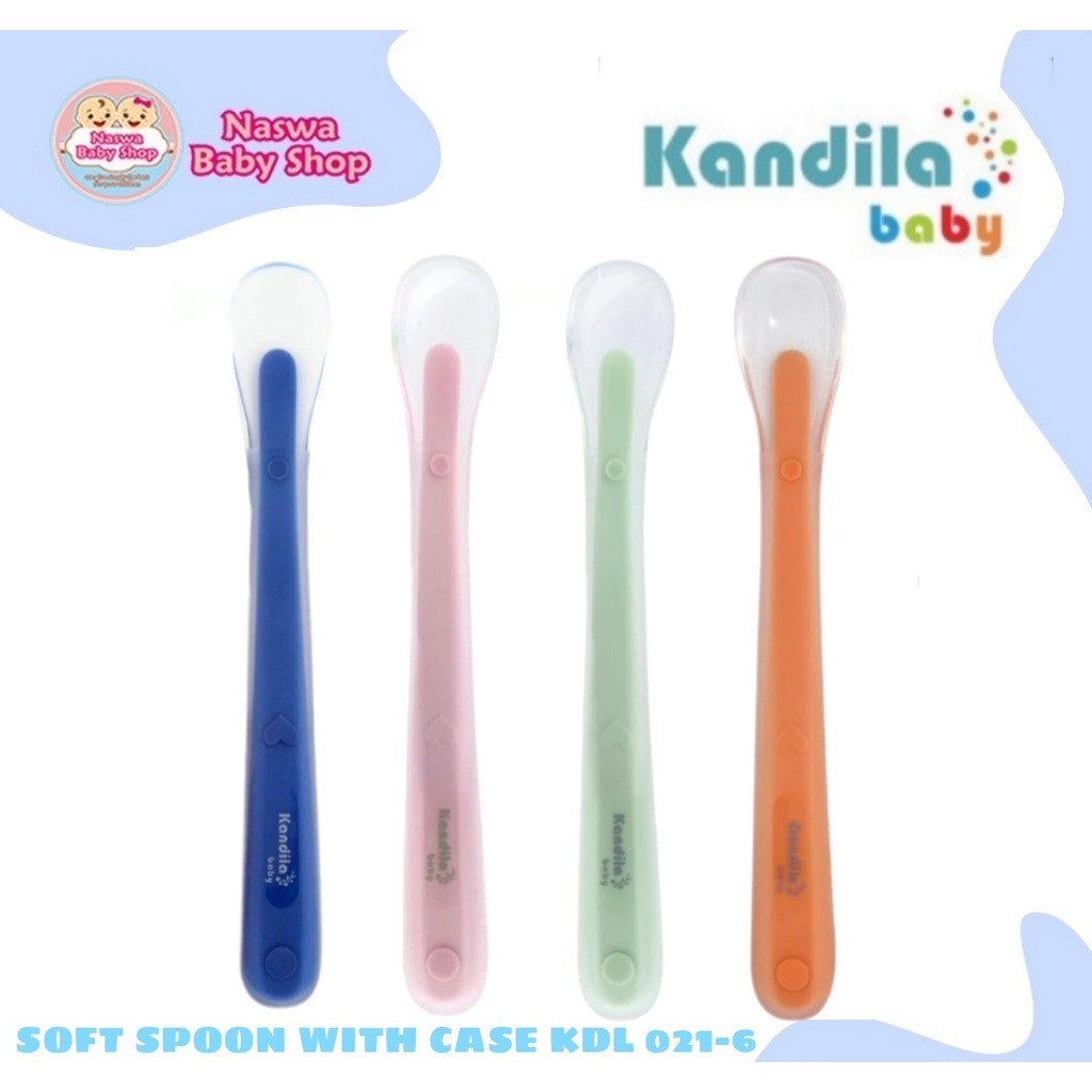 Kandila Baby Soft Spoon With Case Sendok Makan Bayi KDL 021-6