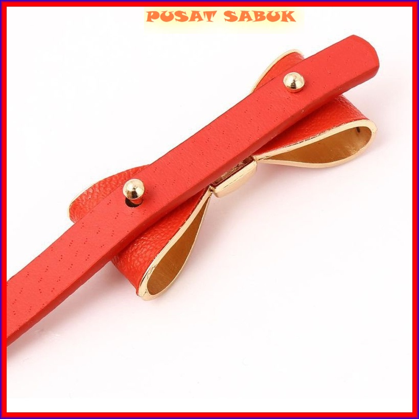 Gesper Belt Tali Sabuk Ikat Pinggang Kecil Wanita Cewek Women Pita Fashion Gasper Kekinian Korea Aksesoris Kepang Impor Murah Praktis Modis Hitam Merah Putih Baru Ramping Waist Blet Pingang Pesta Hias Ibu Cantik Bulat Panjang Cm Kulit Mini Kupu Polos gold