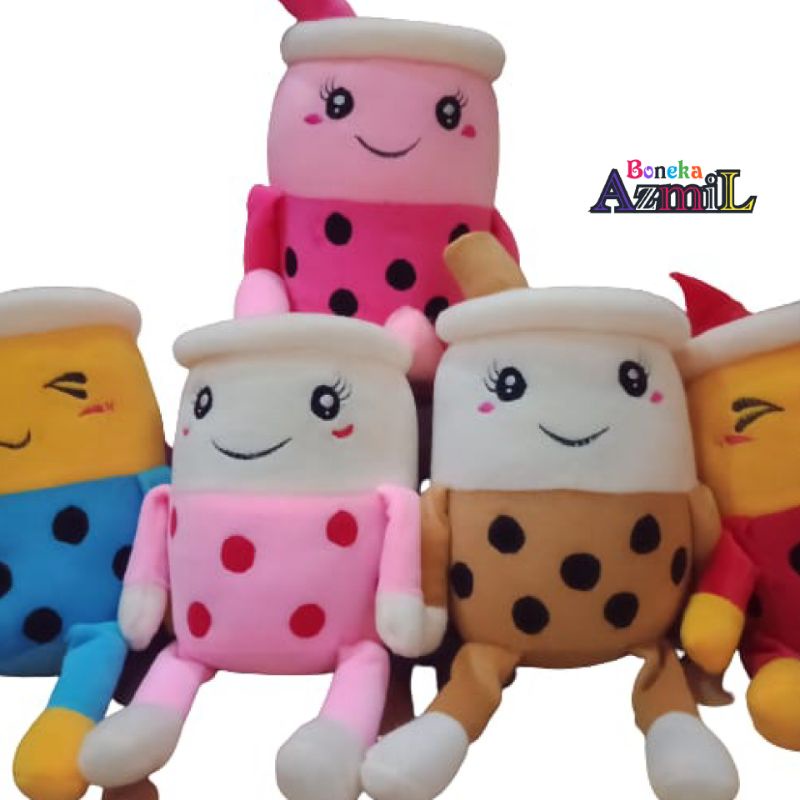 Boneka Boba bubble milk tea variasi size m