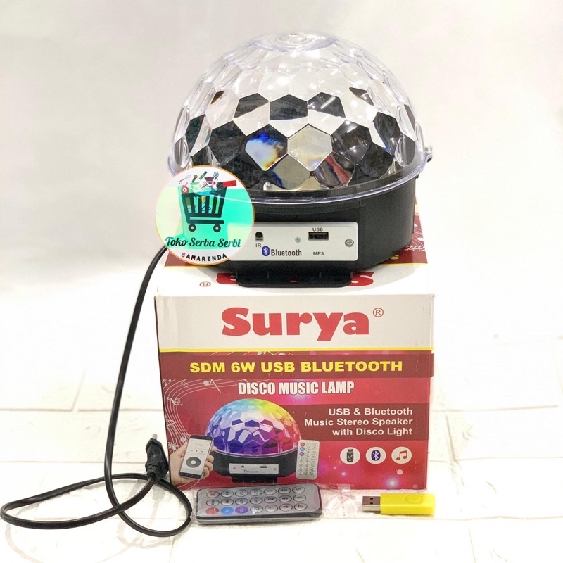 Lampu disco dan speaker