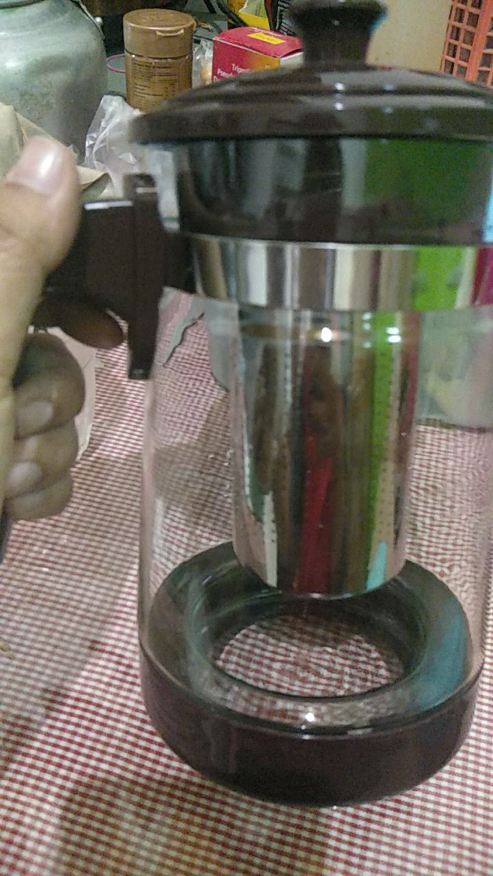 900ml Teko Teh Kopi Dengan Saringan Kaca Tea Pot Glass Infuser Elegan Unik