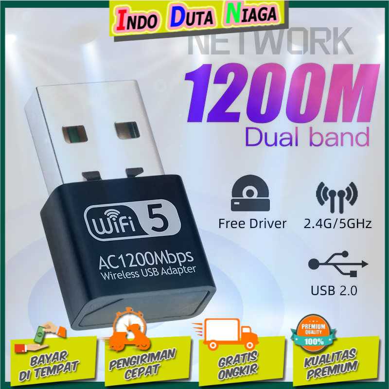 IDN TECH - Fenvi USB WiFi Transmitter Receiver Dongle 802.11ac 1200Mbps - AC1200