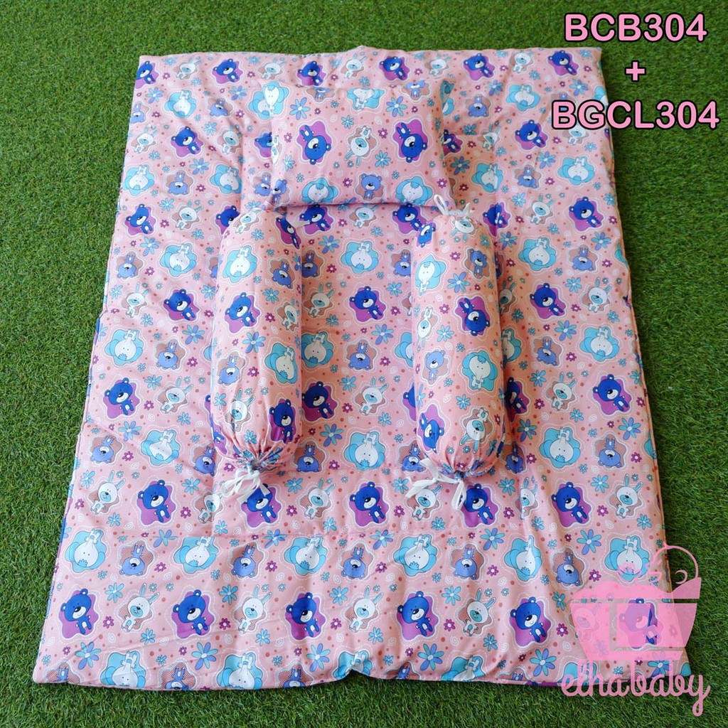 Elhababy bed cover bedcover bayi set motif murah selimut premium matras kasur  bayi karakter-304
