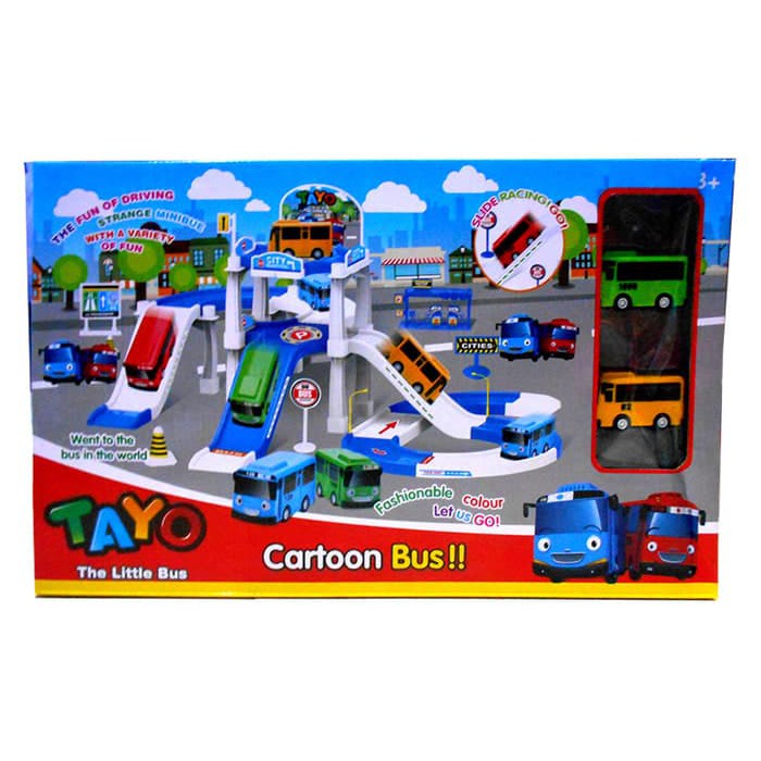 SUPER SALE TAYO PARKING AREA ZY 001 - MAINAN LITTLE BUS TAYO