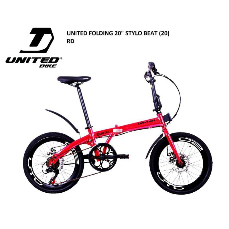 Sepeda Lipat 20 inch Merk United Stylo Beat