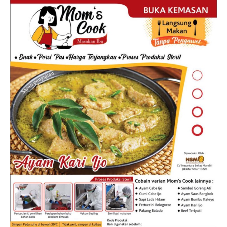 

RANSUM Lauk Makanan Ayam Kari Ijo tanpa pengawet tanpa Micin