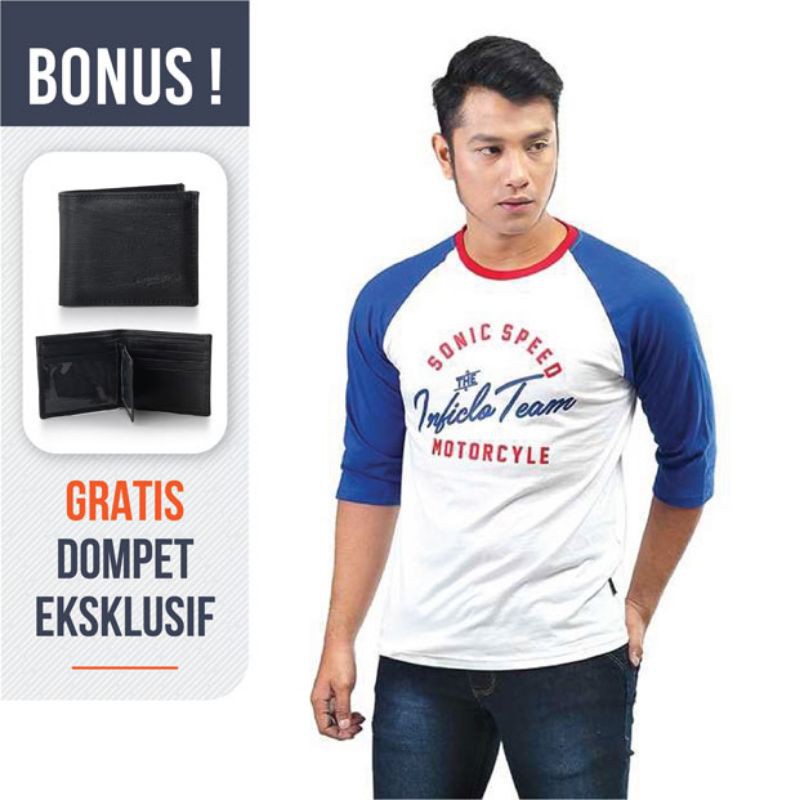 Kaos Reglan Pria Distro