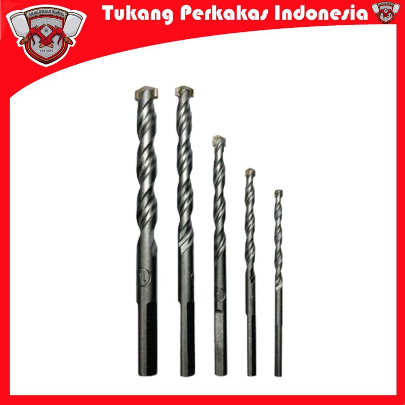 Ikura Mansory Drill bits set 4-10 mm Maya bor beton Tembok Set 5pcs