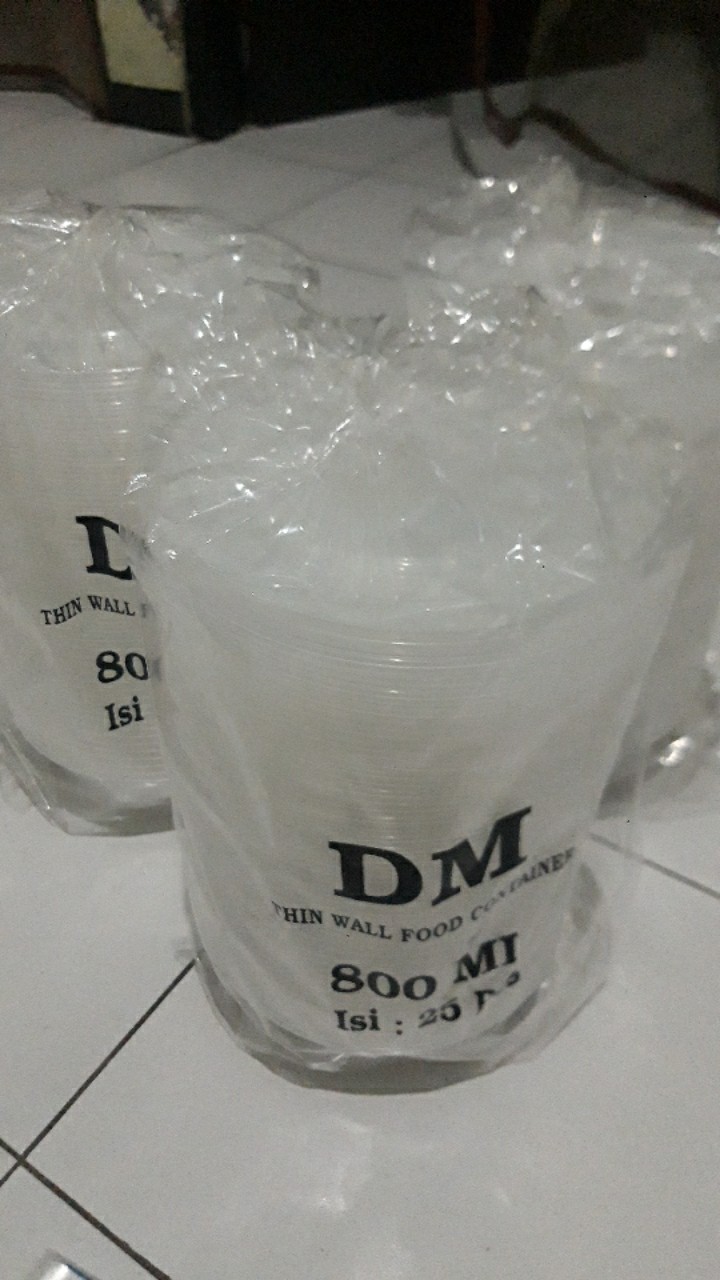 Thinwall Mangkok 800ml Rou / Thinwall Mangkok Tebal / Thinwall Box Mangkok Microwave