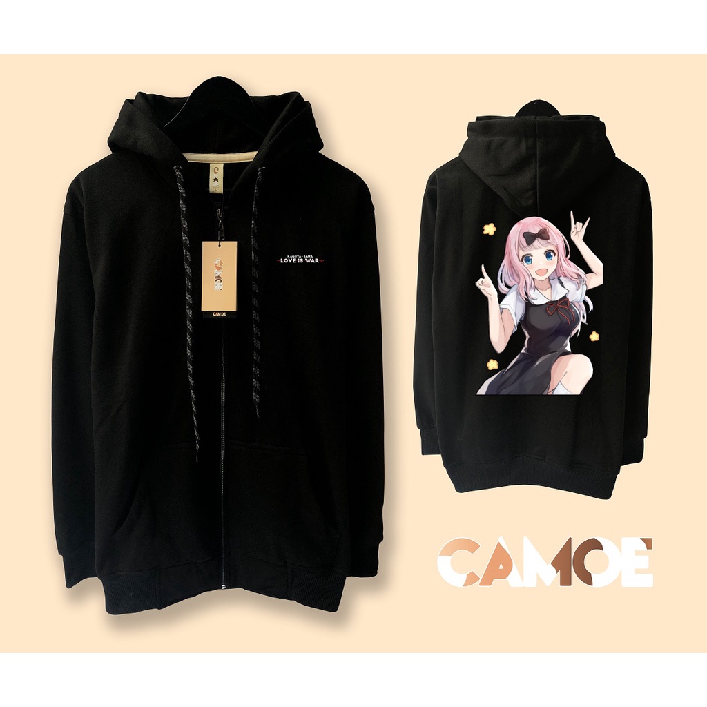 Jaket Hoodie Zipper Anime Chika Fujiwara Kaguya sama Love is war