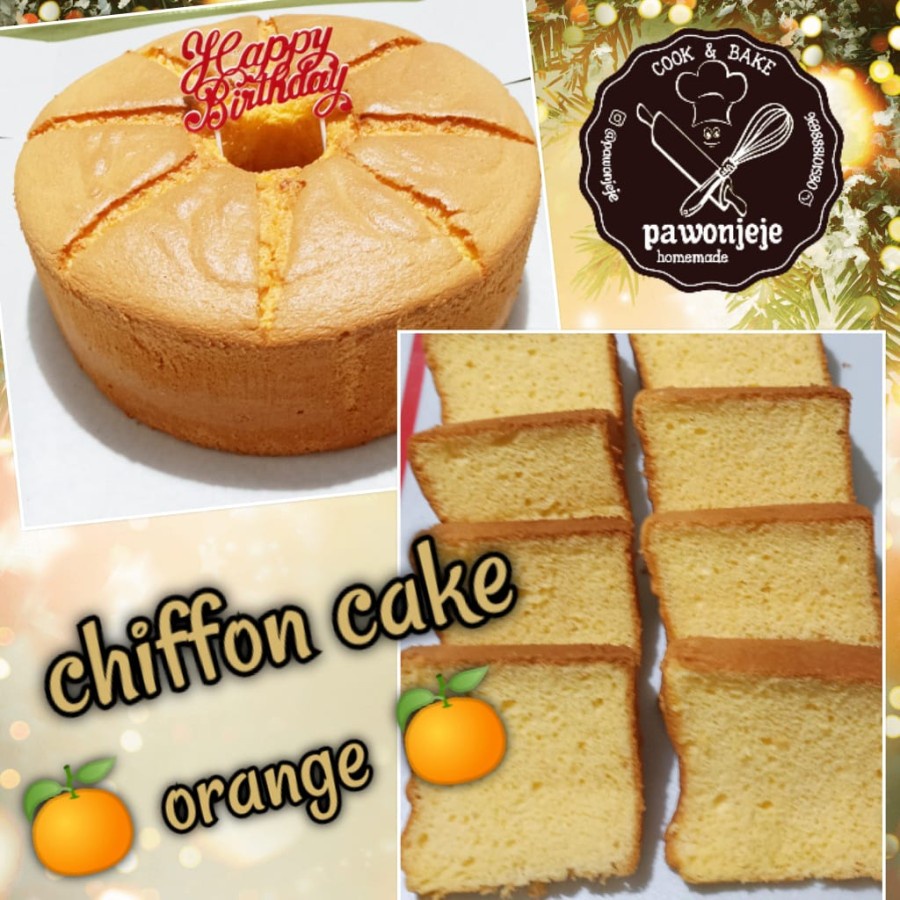 

PAWON JeJe CHIFFON CAKE PREMIUM 25cm - ORANGE -
