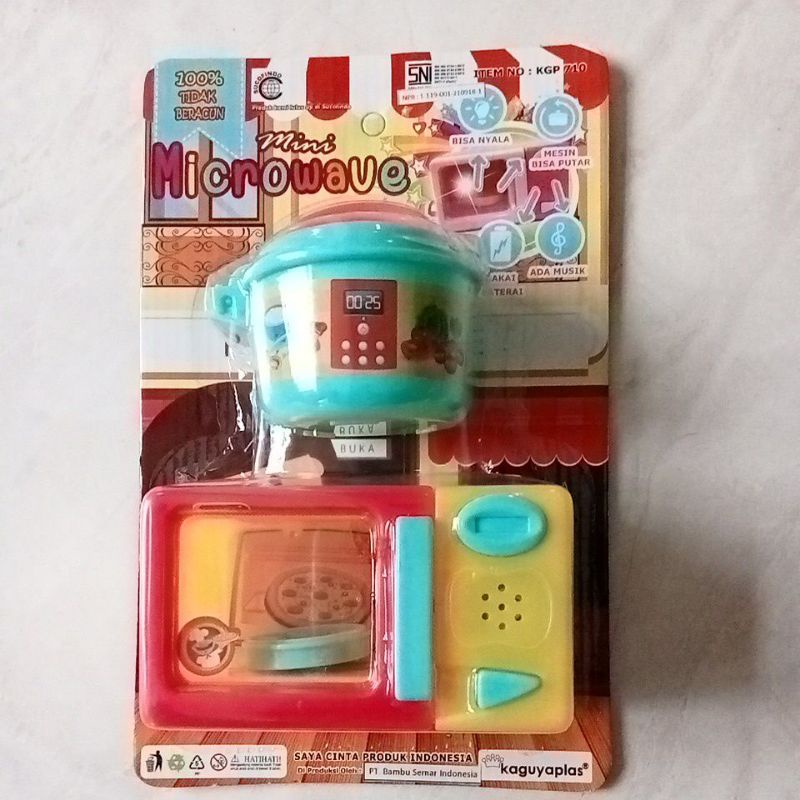 KGP710 Mainan Magicom dan Microwave Oven bisa putar menggunakan baterai AA KGP 710