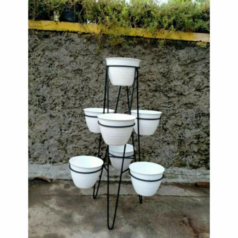 7susun/standing menara/70x18/tempat pot susun/