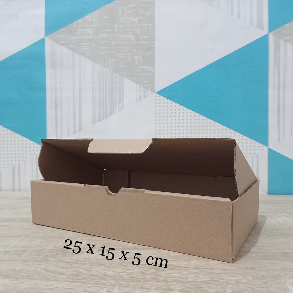

Kardus 25 x 15 x 5 cm....Die Cut kotak aksesoris dll