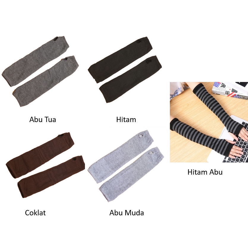 OSM - F495 Manset Jempol / Manset Tangan Wanita / Handsock Lembut Wanita / Kain Penutup Lengan-1