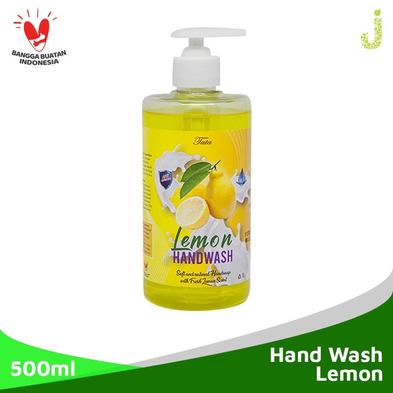 grosir tata hand wash antibacterial lemon 500ml