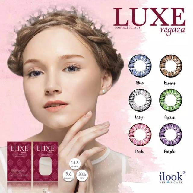 SOFTLENS LUXE REGAZA GREY MINUS (-0.50 S/D -6.00) DIAEMTER 14.8MM