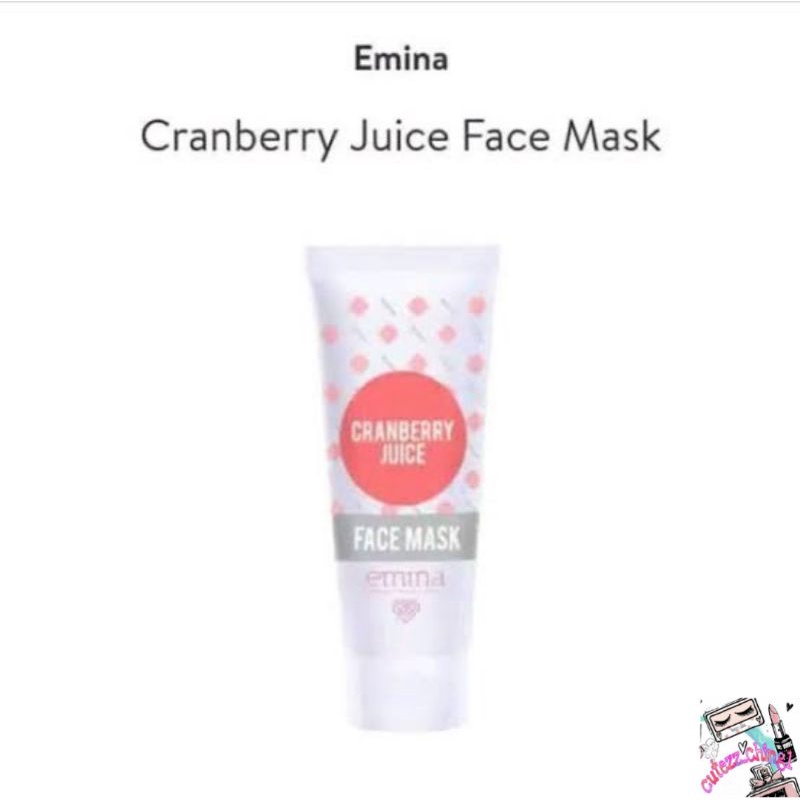 ☃Cutezz_Ching1☃Emina Cranberry Juice Face Mask 60ml