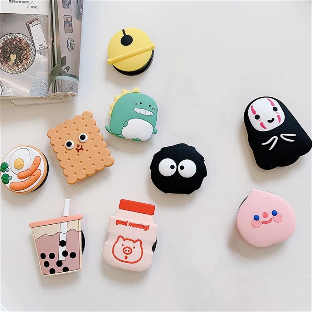 Rebuy Phone Kickstand Cute Creative Anti-drop Untuk Meja Ponsel Desain Kartun Kickstand Ring