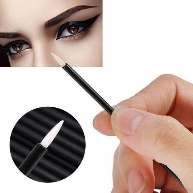 Disposable Eyeliner and Lip Brush 50 Pcs