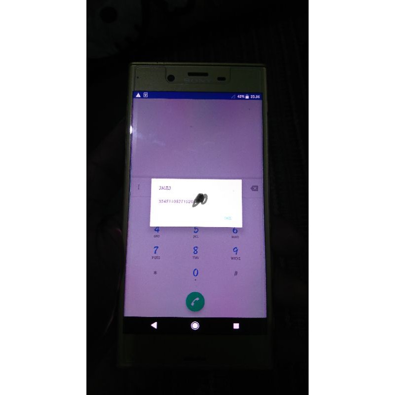 Mesin Sony Xperia Xzs wifi only