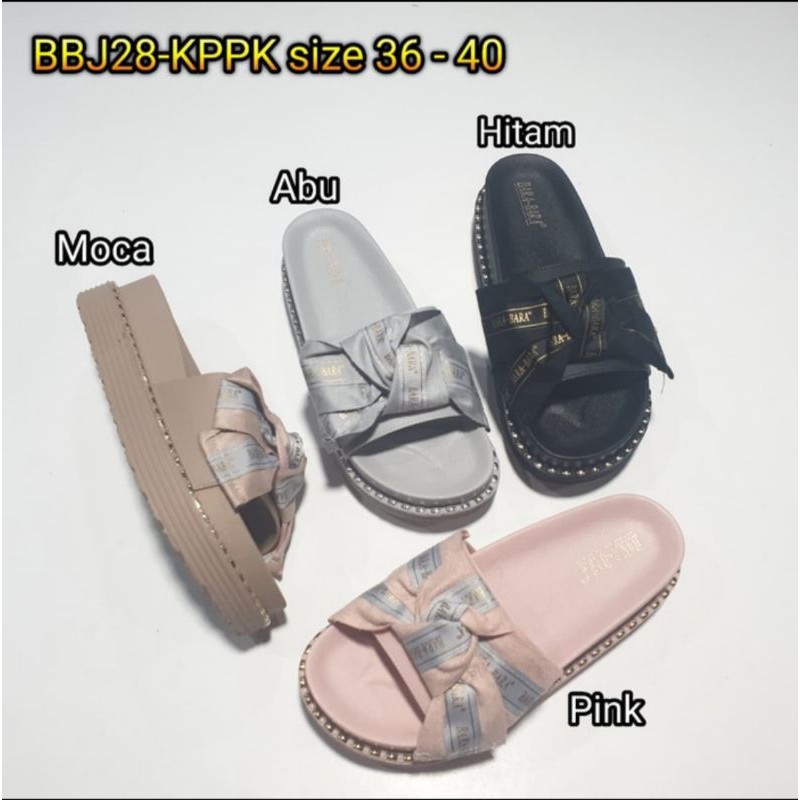 Jelly Sandal Slide Wanita Bara Bara Sendal Karet Import BBJ28KPPK