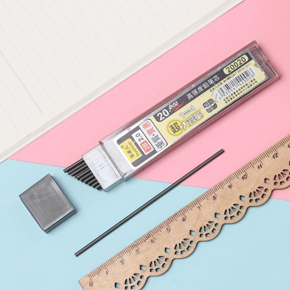20pcs / 40pcs / 100pcs / Box Refill Pensil Mekanik Otomatis Untuk Sekolah / Kantor