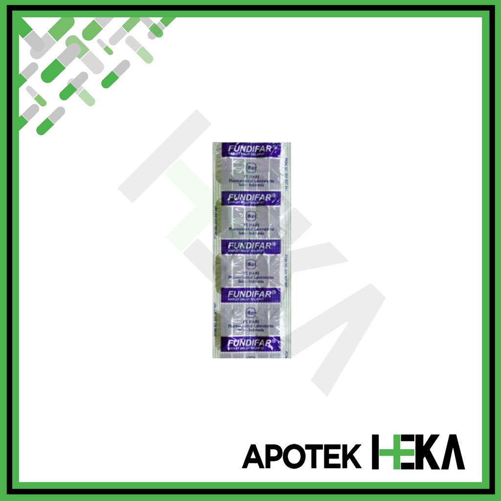 Fundifar Kaplet Strip isi 10 Tablet - Multivitamin B1 B6 B12 E (SEMARANG)