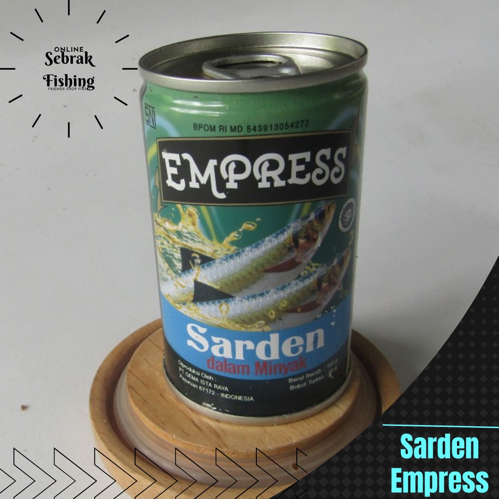 

Empress sarden dalam minyak 155 g